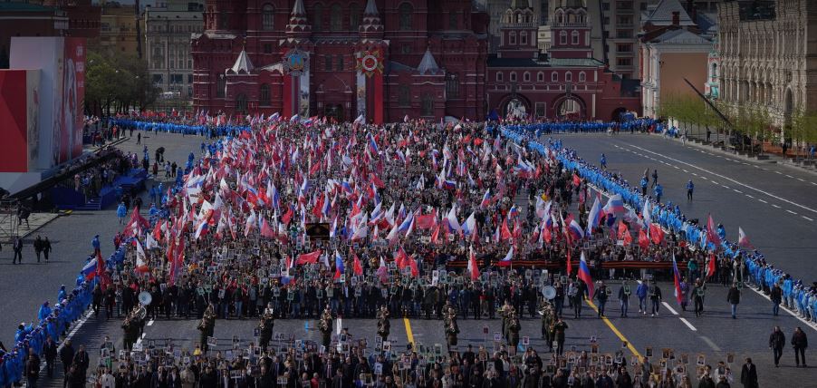 "Бессмертный полк" на Красной площади в Москве