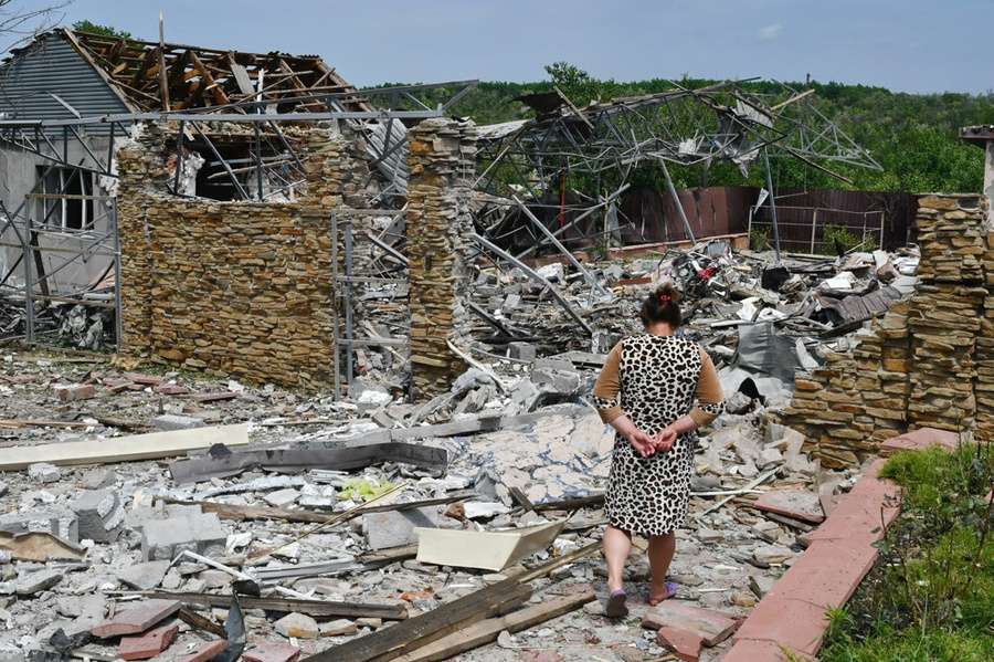 Ситуация в Славянске Донецкой области. © ТАСС / Andriy Andriyenko