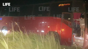 Автобус с группой "Земляне" попал в ДТП под Херсоном. Фото © Предоставлено Лайфу Андреем Храмовым