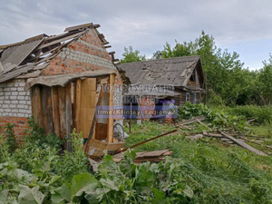 Результат обстрела села Займище в Брянской области. Фото © Telegram / Подслушано Клинцы