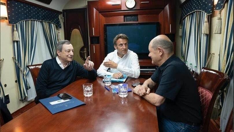 Макрон, Шольц и Драги едут на Украину. Фото © La Repubblica