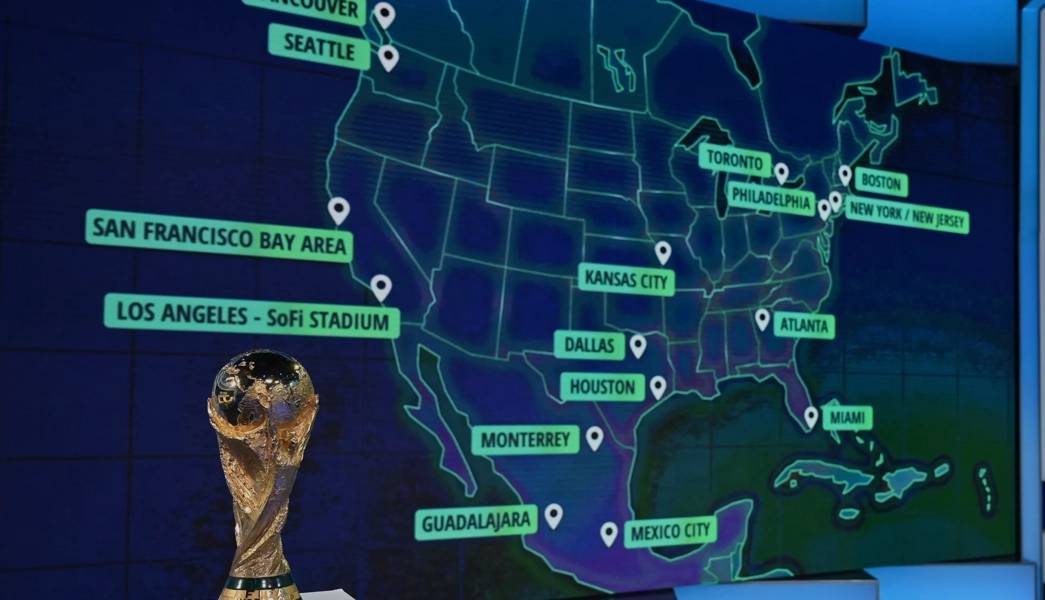 ФИФА назвала города, которые примут матчи чемпионата мира по футболу 2026 года