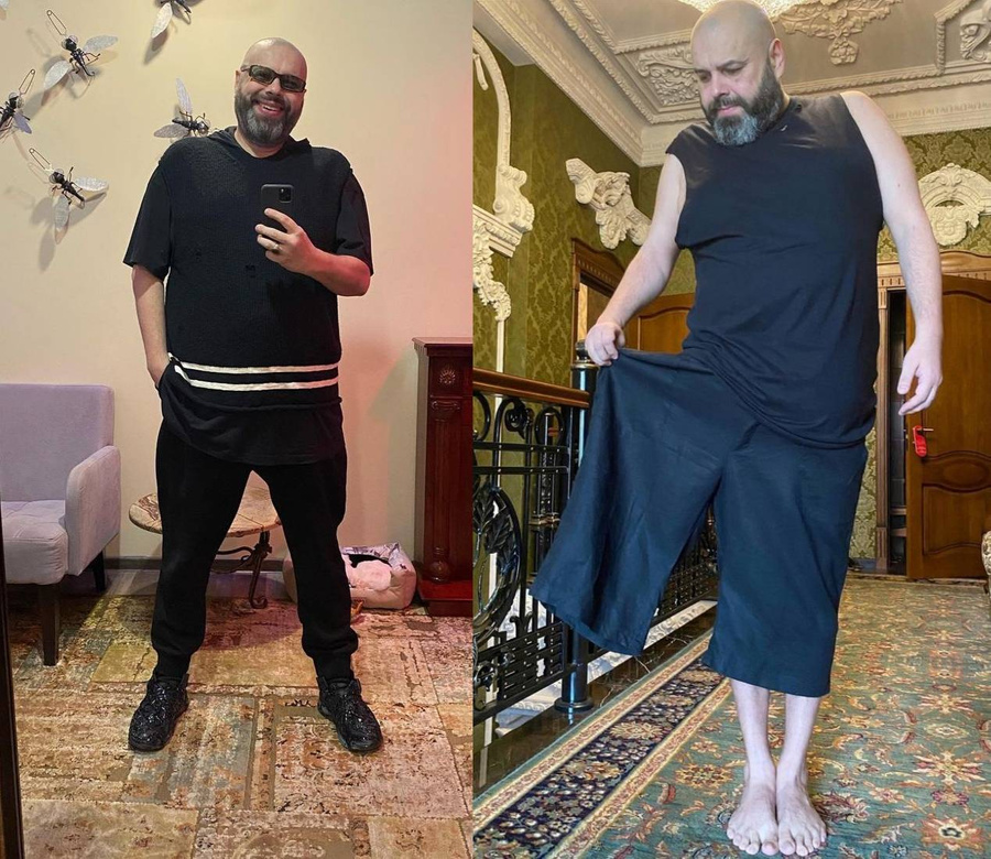 Максим Фадеев похудел больше чем на 110 килограммов, а теперь, похоже, снова набирает вес. Фото © Instagram (запрещён на территории Российской Федерации) / fadeevmaxim