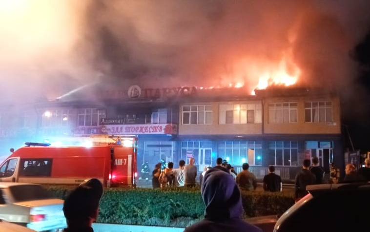 Пожар во Владикавказе. Фото © ГУ МЧС России по Республике Северная Осетия – Алания