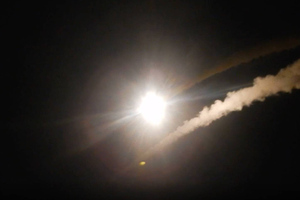 Появилось видео запуска двух ракет "Оникс" по военному аэродрому Школьный у Одессы