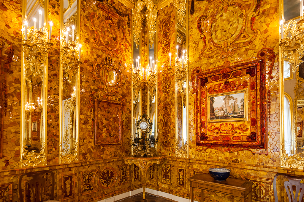 Янтарная комната Екатерининского дворца. Санкт-Петербург. Россия. Фото © ТАСС / Мария Колосова / ТАСС