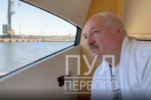 Лукашенко ознакомился с процессом строительства белорусского порта в Бронке