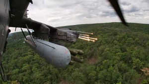 "Птичка видит цель": Минобороны показало видео попадания ракеты с Ка-52 в пункт с бойцами ВСУ