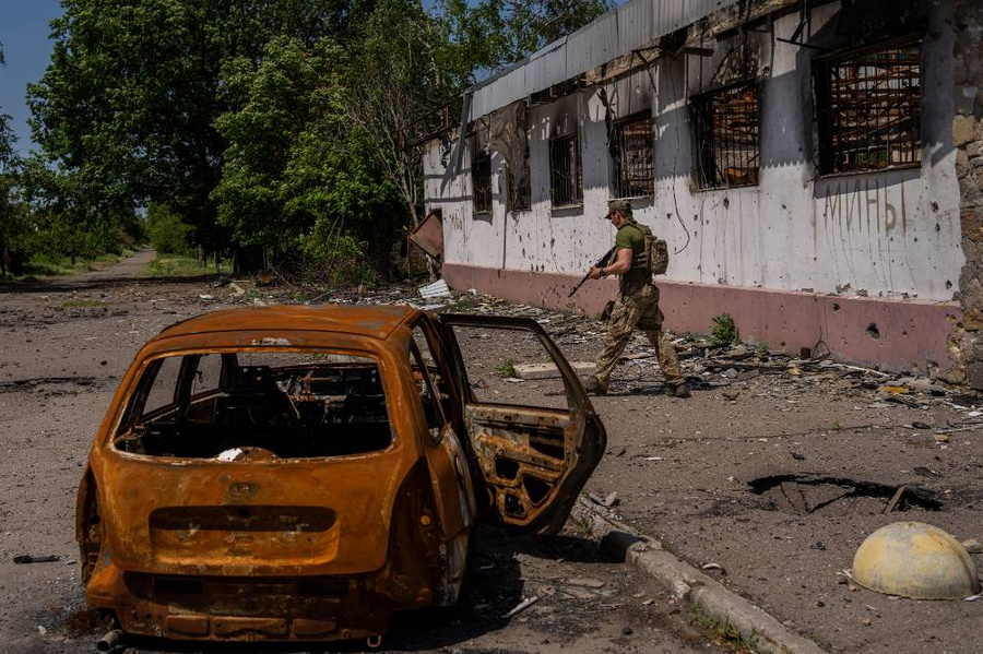 Украинские военные. Фото © ТАСС / AP Photo / Bernat Armangue