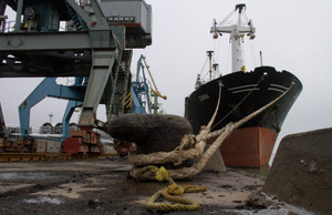 Первое торговое судно с зерном вышло из порта в Бердянске