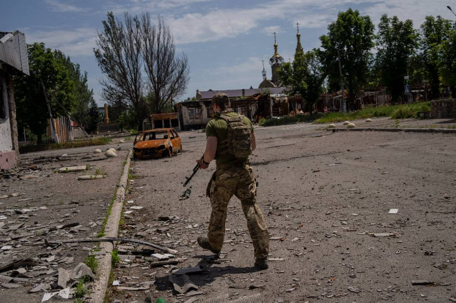 Украинские военные. Фото © ТАСС / AP Photo / Bernat Armangue