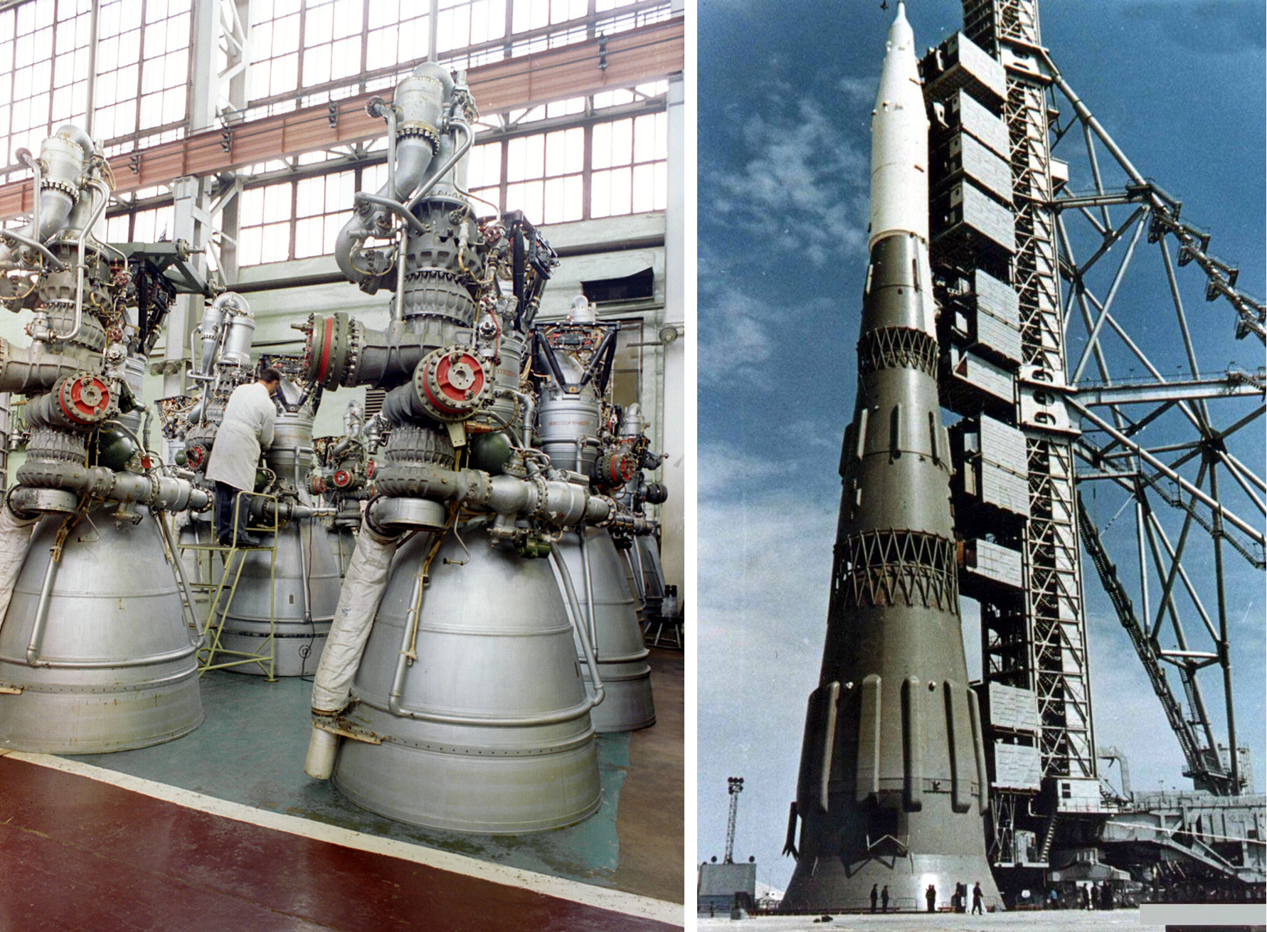 Советская ракета Н-1, созданная для полётов к Луне и Марсу. Фото © ТАСС, Wikipedia