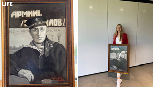 Художник Екатерина Манько подарила Путину портрет его отца-фронтовика