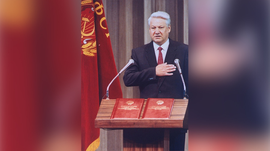 Инаугурация первого президента России Бориса Ельцина в 1991 году. Фото © Getty Images / Sergei Guneyev