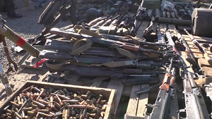 В Изюме обнаружили схрон оружия и боеприпасов