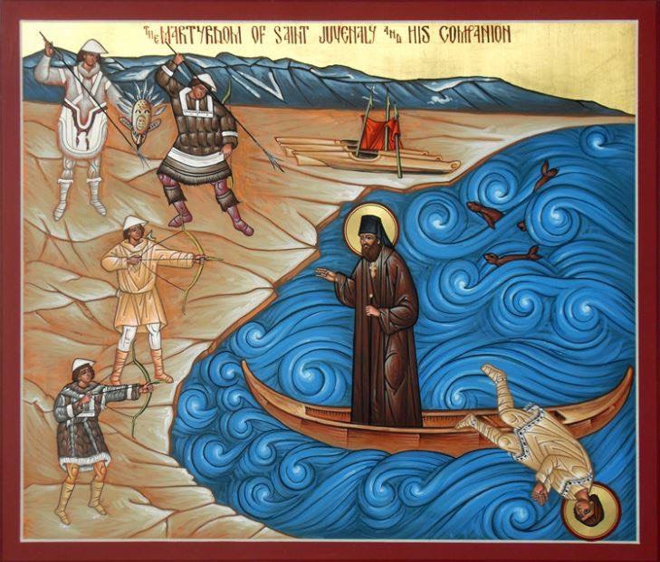 Icon for St.  Juvenaly shows how difficult it was for the Russians to conquer Alaska.  Photo © Telegram / Ortega