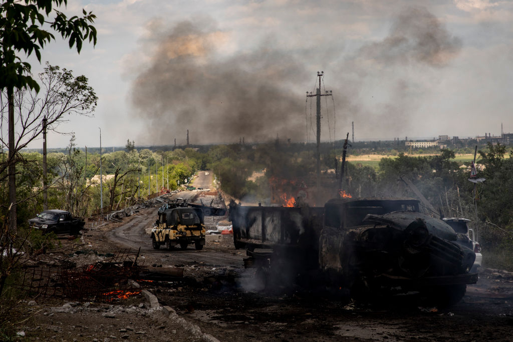 Ситуация у города Лисичанска Луганской области. Фото © Getty Images / lex Chan Tsz Yuk / SOPA Images / LightRocket