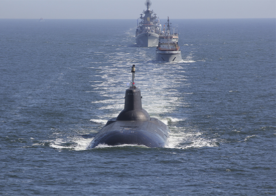 Подводная лодка "Дмитрий Донской". Фото © Минобороны РФ