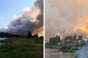 Лесной пожар в Якутии перекинулся на село Арылах, для тушения привлечена авиация