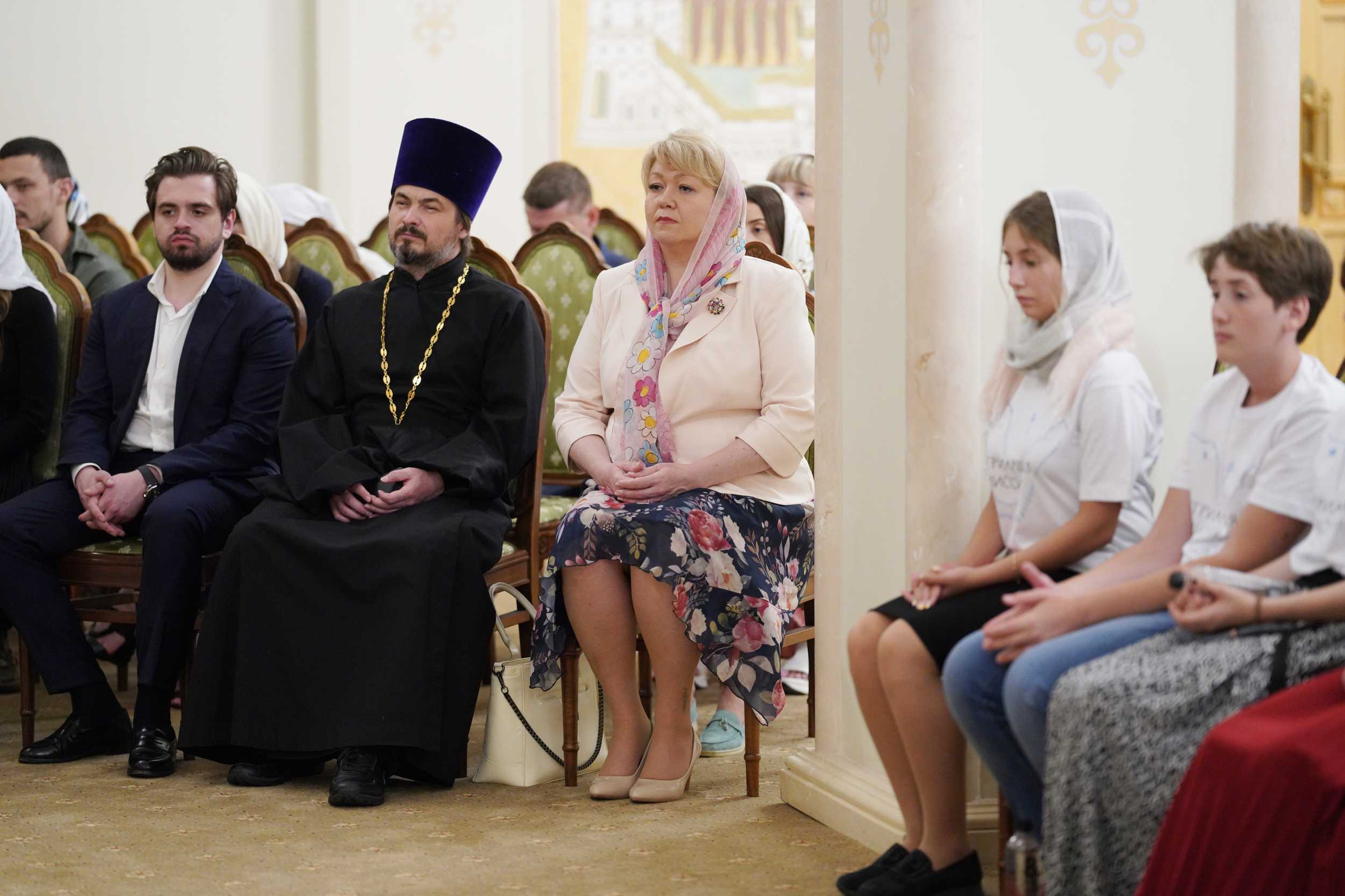 Патриарх Кирилл встретился с детьми из Донбасса и с Украины. Фото © Официальный сайт Московского патриархата