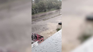 Снесло мощным потоком: В Барнауле ребёнок из-за сильных ливней чуть не погиб под колёсами машины