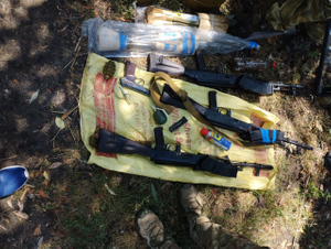 Изъятое оружие. Фото © ГУ МВД Украины по Херсонской области