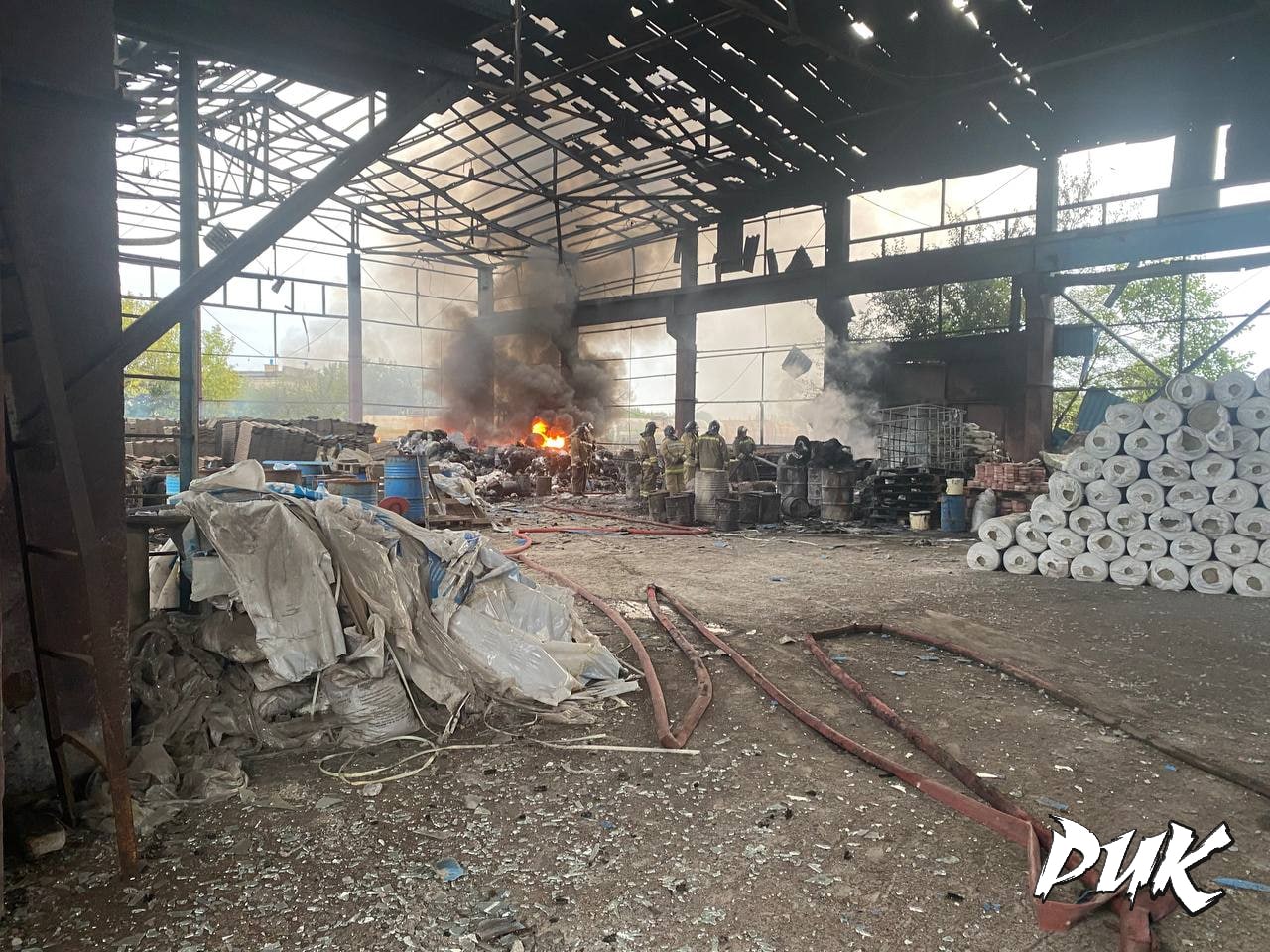 Опубликованы фото с химзавода Стирол после обстрела ВСУ