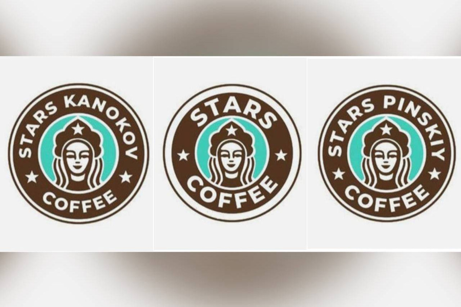 Варианты логотипов кофеен Starbucks после ребрендинга. Обложка © РБК