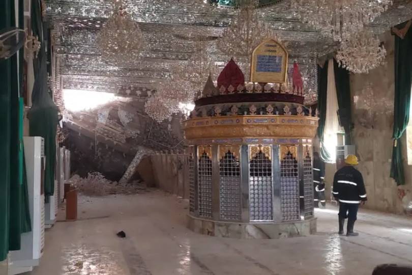 Обрушение на святом источнике в Ираке. Фото © Al-Arabiya