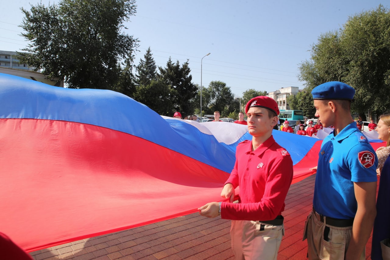 День флага в Ростовской области. Фото © t.me / Министерство обороны РФ
