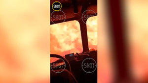 "Закрываем окна! Гони!": Лайф снял, как пожарные преодолевают стену огня в Рязанской области