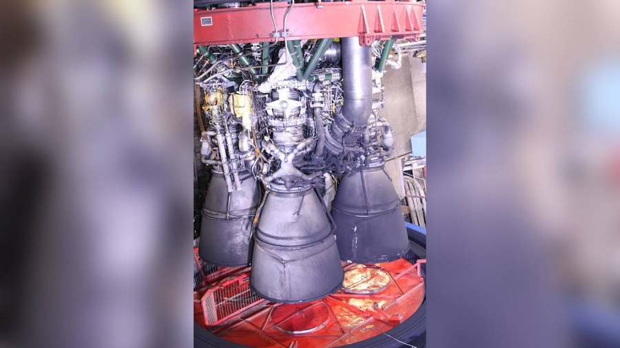 Двигатель РД-171МВ. Обложка © Telegram / Госкорпорация "Роскосмос"