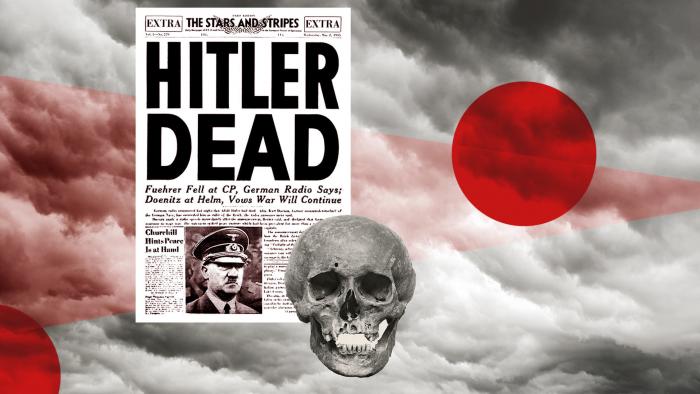 "Гитлер мёртв", — заголовок американской армейской газеты "Звёзды и полосы". Коллаж © L!FE. Фото © US Army / Wikipedia