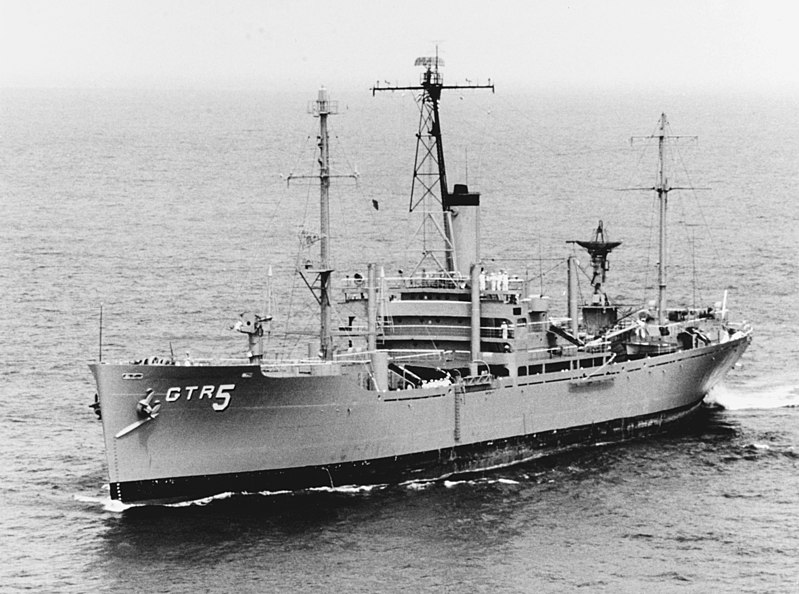 Корабль электронной разведки ВМС США Liberty (AGTR-5). Фото © Wikipedia / U.S. Navy photo