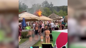 В Soho Country Club в Москве загорелся соломенный навес, но вечеринку прерывать не стали