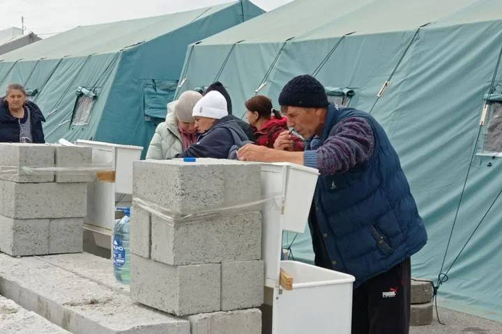 Лагерь беженцев в Белгородской области. Фото © Алексей Стопичев / "Белпресса"