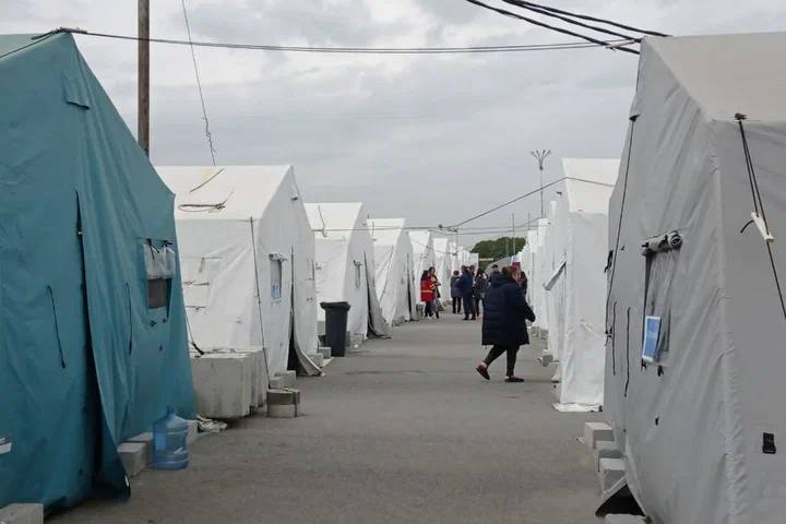 Лагерь беженцев в Белгородской области. Обложка © Алексей Стопичев / "Белпресса"
