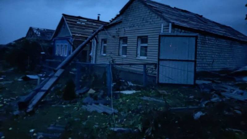 Последствия урагана. Льговский район, Курская область. Фото © VK / Типичный Курск