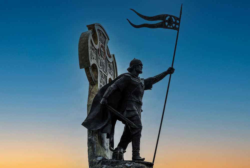 Памятник Александру Невскому открыли в Калининграде. Фото © ТАСС / Виталий Невар