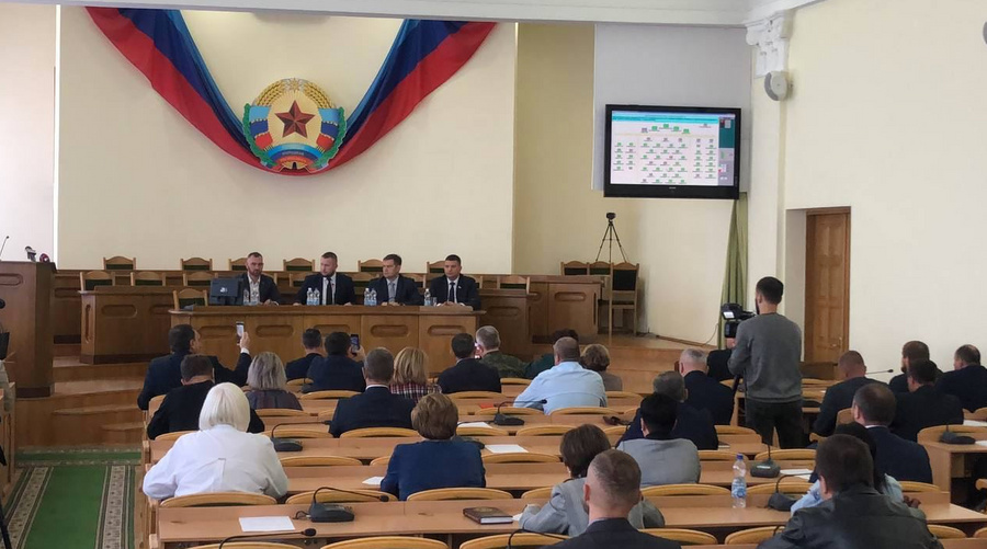 Парламент ЛНР сообщил о датах референдума. Фото © t.me / Луганскинформцентр Z