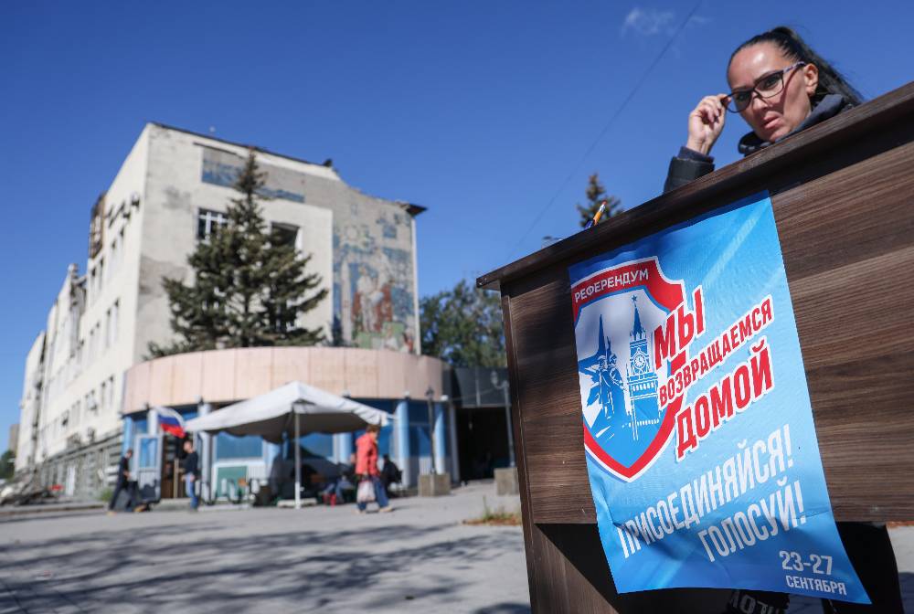 Украиноязычные жители Херсонской области голосуют за вхождение в состав России