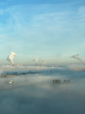 Туман окутал столицу. Фото © VK / Москва с огоньком | Новости Москвы