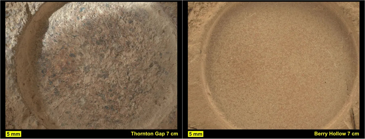 Породы, снятые на Марсе. Фото © NASA / JPL-Caltech / ASU / MSSS