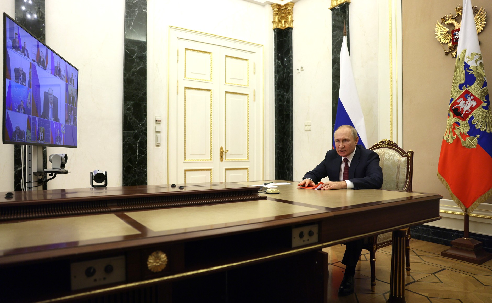 Совещание Владимира Путина с постоянными членами Совета безопасности, 29 сентября 2022 года. Фото © Kremlin.ru