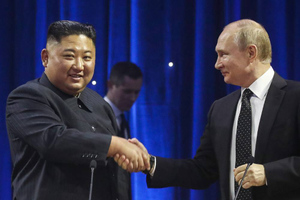 Путин поздравил Ким Чен Ына с 74-й годовщиной образования КНДР