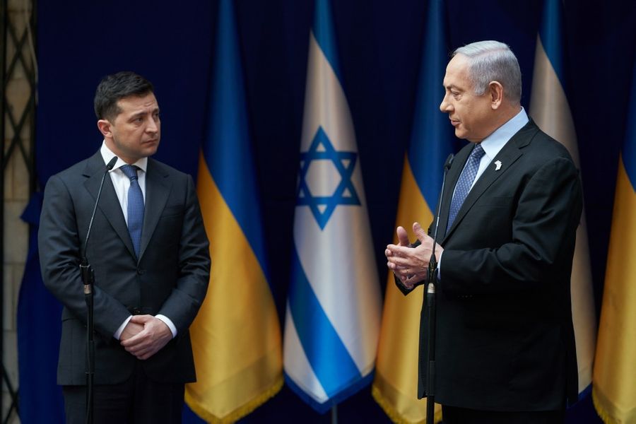 Президент Украины Владимир Зеленский и премьер-министр Израиля Биньямин Нетаньяху. Фото © Офис президента Украины