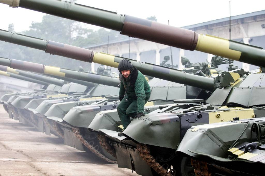 Модернизированный танк Т-72, Украина. Фото © ТАСС / Ukrinform via ZUMA Wire