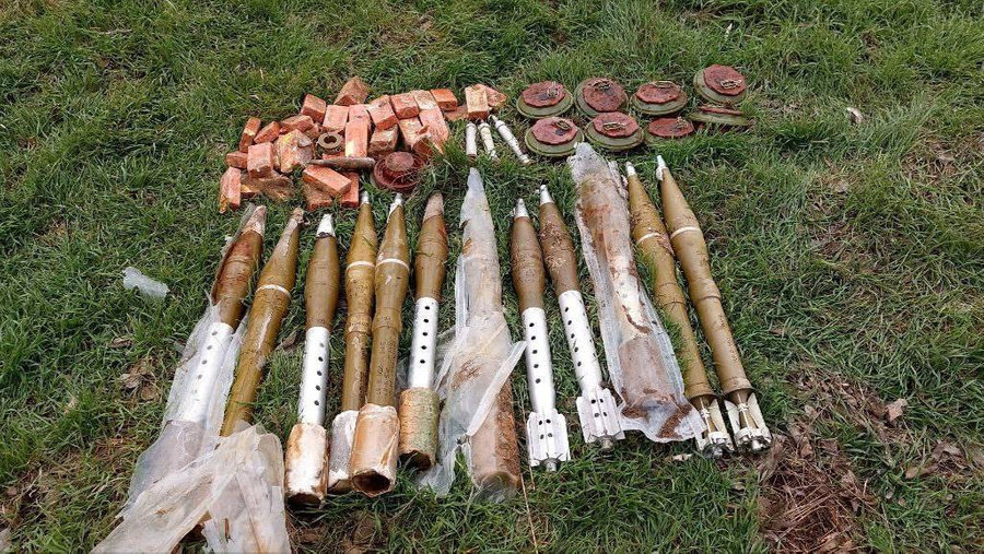 Обнаруженные боеприпасы. Обложка © Telegram / ГУВД по Запорожской области