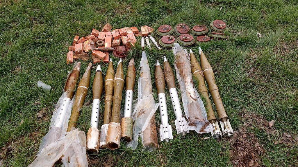 В Запорожской области обнаружен тайник со взрывчаткой и противотанковыми минами