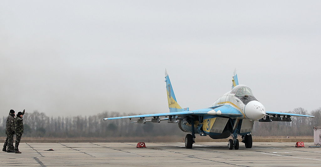 Украинский МиГ-29. Фото © Getty Images / Danil Shamkin / NurPhoto
